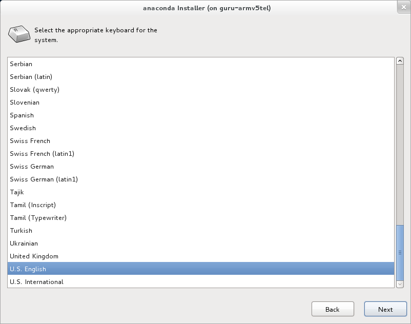 Anaconda GUI Running On A Guru-ARMv5 (2/6)